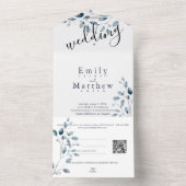Boho Bliss Wedding All In One Einladung (Innen Boden)