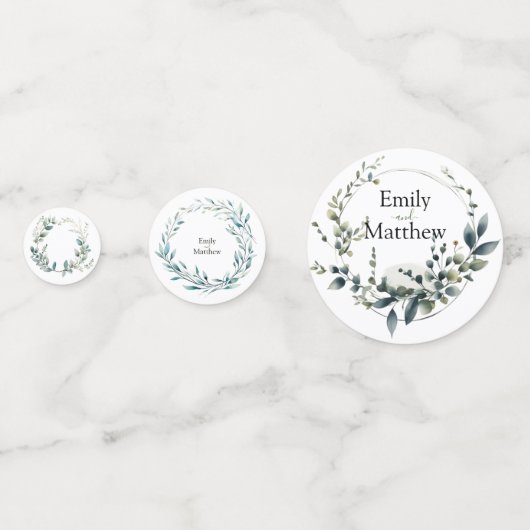 Boho Bliss Wedding Konfetti (Vorderseiten)