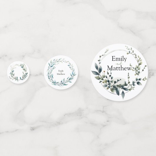 Boho Bliss Wedding Konfetti (Rückseiten)