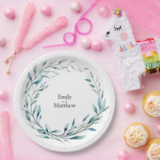 Boho Bliss Wedding Pappteller (Party)