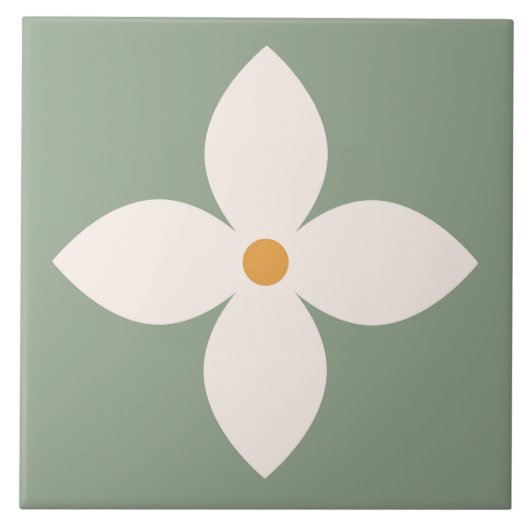 Boho Blocks Floral Fliese (Vorderseite)