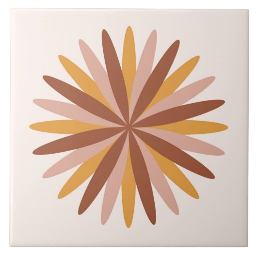 Boho Blocks Floral Fliese (Vorderseite)