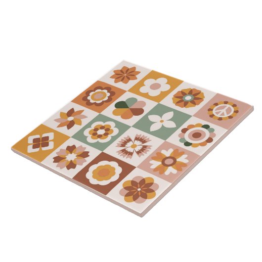 Boho Blocks Floral Fliese (Seite)