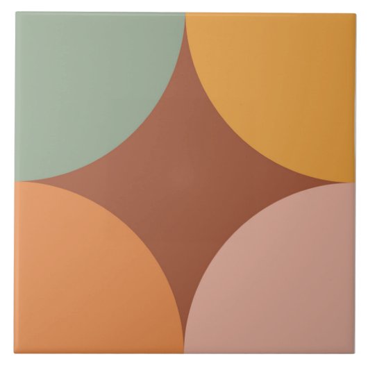 Boho Blocks Floral Fliese (Vorderseite)