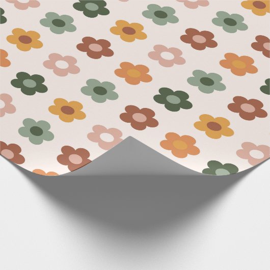 Boho Blocks Floral Geschenkpapier (Ecke)