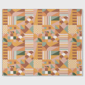 Boho Blocks Floral Geschenkpapier (Flach)