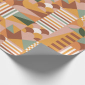 Boho Blocks Floral Geschenkpapier (Ecke)