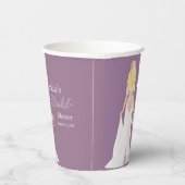 Boho Blonde Haarbrücke mit Blume Pappbecher (Rechts)