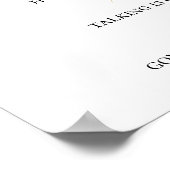 Boho Bloom | Burgund-Floral Sozialdistanzierung Poster (Ecke)