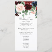 Boho Bloom | Burgundy Red and Navy Blue Garland Programm (Rückseite)