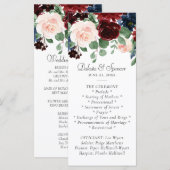 Boho Bloom | Burgundy Red and Navy Blue Garland Programm (Vorne/Hinten)