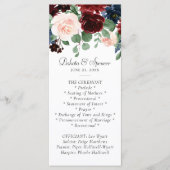 Boho Bloom | Burgundy Red and Navy Blue Garland Programm (Vorderseite)