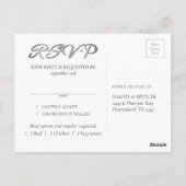 Boho Bloom | Burgundy Rot and Navy Blue UAWG Meal Postkarte (Rückseite)