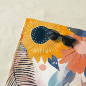 Boho Bloom Custom Beach Handtuch (Beispiel)