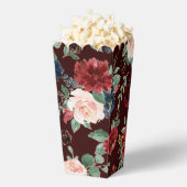 Boho Bloom | Dark Burgundy and Navy Blue Pattern Geschenkschachtel (Geplatzt)