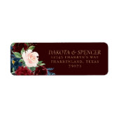 Boho Bloom | Dark Elegant Red and Navy Address (Vorne)