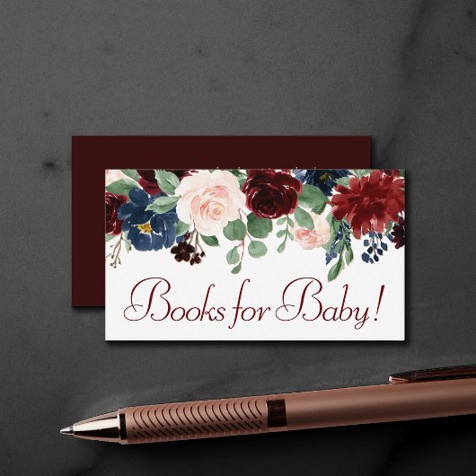 Boho Bloom | Eleganter Empfang Marsala Rote Garlan Begleitkarte