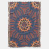 Boho Bloom Mandala Pattern Decke (Vorderseite Vertikal)