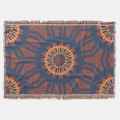Boho Bloom Mandala Pattern Decke (Vorderseite)