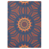 Boho Bloom Mandala Pattern Klemmbrett (Rückseite)