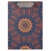 Boho Bloom Mandala Pattern Klemmbrett (Vorderseite)