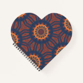 Boho Bloom Mandala Pattern Notizblock (Vorderseite)