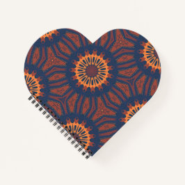 Boho Bloom Mandala Pattern Notizblock