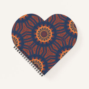 Boho Bloom Mandala Pattern Notizblock