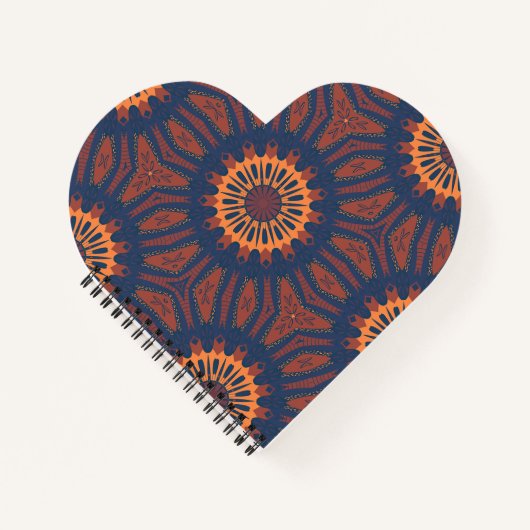 Boho Bloom Mandala Pattern Notizblock (Vorderseite)