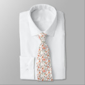 Boho Bloom Pink Floral Neck Tie Krawatte (Gebunden)