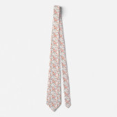 Boho Bloom Pink Floral Neck Tie Krawatte (Vorderseite)