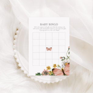 Boho Bloom Spring Wildblume Baby Bingo Game