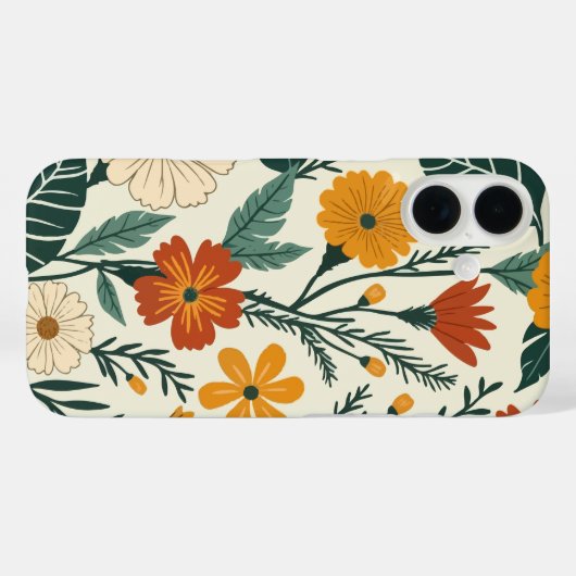 Boho Blooming Case-Mate iPhone Hülle (Rückseite (Horizontal))