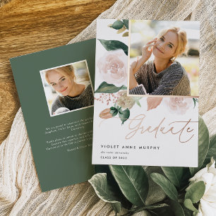 Boho Blooms Ankündigung von Foto-Abschluss