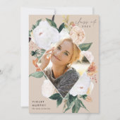 Boho Blooms | Ankündigung von Foto Abschluss (Vorderseite)