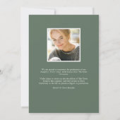 Boho Blooms | Ankündigung von Foto Abschluss (Rückseite)