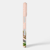 Boho Blooms Blush Dot Monogram Case-Mate iPhone Hülle (Rückseite / Rechts)