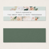 Boho Blooms Bridal Registry Beilagen Karten | Mini (Vorne & Hinten)