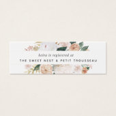 Boho Blooms Bridal Registry Beilagen Karten | Mini (Vorderseite)