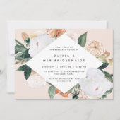 Boho Blooms | Bridesmaier Brunch oder Mittagessen Einladung (Vorderseite)