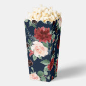 Boho Blooms | Dark Navy Blue and Burgund Muster Geschenkschachtel (Geplatzt)