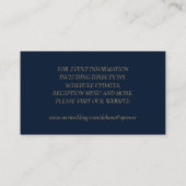 Boho Blooms | Dark Rustic Navy and Red Website Begleitkarte (Rückseite)