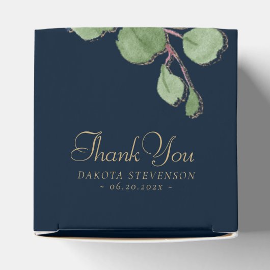 Boho Blooms | Dunkle Rustikale Marine und Rot Viel Geschenkschachtel (Oben)