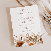 Boho Blooms Hochzeit Einladung