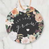 Boho Blooms Ließ Liebe wachsen Pflanze oder Saatgu Geschenkanhänger (Vorderseite)