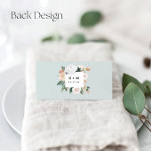 Boho Blooms Moderne Blumenwelt Platzkarte