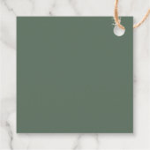 Boho Blooms Moderne florale Monogramm Geschenkanhänger (Rückseite)