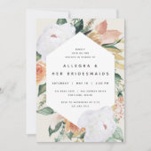 Boho Blooms | Moderner Blumenmarkt Brunch Einladung (Vorderseite)