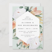 Boho Blooms | Moderner Blumenmarkt Brunch Einladung (Vorderseite)
