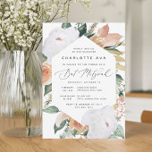 Boho Blooms | Modernes Bat Mitzvah Einladung